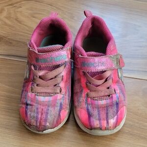 *3/$15* Skechers Kids Pink Sneakers Size 10 Velcro